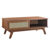 Modway - Soma Table basse - Noyer-Table basse moderne
