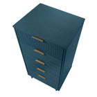 Manhattan Comfort - Granville commode moderne haute et étroite 23,62" - bleu minuit-10