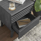 Modway - Render Table de chevet, Fusain-Tiroirs glissants à extension complète