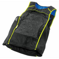 Débardeur TechNiche HyperKewl Refroidissement Evaporatif KewlShirt - Noir et Jaune Haute Visibilité - Petit-Petit