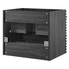 Modway - Render Support mural de 24" Armoire de toilette de salle de bain (lavabo non inclus) - Charbon de bois-8
