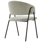 Modway - Nella Rembourré Chenille à bruyère Chaises de salle à manger Ensemble de 2 - Noir taupe-8