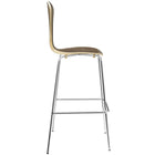 Modway - Passage Restauration Tabouret de bar - Noyer-Pieds et repose-pieds solides en chrome