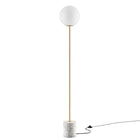 Modway - Logic Terrazzo Lampe sur pied, Blanc-Lampe sur pied