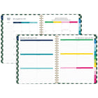 AT-A-GLANCE - Agenda hebdomadaire/mensuel grand format Emily Ley Simplified 2027 - 11 1/4 po x 9 po - vichy - bilingue-Les pages spéciales incluent «Le processus de simplification », « Comment utiliser l'agenda », « La simplicité ChallEnglish » et la « Bucket list »
