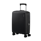 American Tourister - 19 po Rejoy Valise de Cabine Spinner - noir réel-Fabriqué à 100 % en polypropylène, offrant une durabilité extrême avec une texture qui réduit la visibilité des égratignures