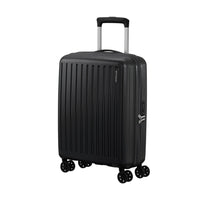 American Tourister - 19 po Rejoy Valise de Cabine Spinner - noir réel-Fabriqué à 100 % en polypropylène, offrant une durabilité extrême avec une texture qui réduit la visibilité des égratignures