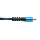 BlueDiamond - Câble HDMI 8K Ultra HD haut de gamme - 3 pieds paquet de 2, Bleu-Prise en charge eARC: La fonction de Canal de Retour Audio Amélioré vous permet d'envoyer un audio de meilleure qualité de votre téléviseur à une barre de son ou à un récepteur AV