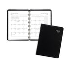 Mead - Cahier de rendez-vous mensuel Contempo 2027 - 8 3/4 po H x 6 7/8 po l - noir - bilingue-Format des pages : 8 3/4 po H x 6 7/8 po l