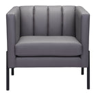 Zuo - Jess Fauteuil d’appoint - Gris-Confort moelleux et soutien durable