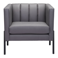 Zuo - Jess Fauteuil d’appoint - Gris-Confort moelleux et soutien durable