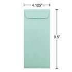 JAM Paper - Enveloppes ouvertes au bout à rabat droit avec fermeture gommée, 4 1/8 x 9 1/2 po, bleu aqua, 1000/paquet-Ouverture : Par le sommet