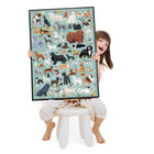 Banana Panda - Puzzlove, Chiens, 5 ans et +-Le grand puzzle éducatif 19 x 27" est une façon amusante et pratique de découvrir et d'en apprendre davantage sur les races de chevaux.