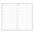 Blueline - 2027 agenda de poche bihebdomadaire avec reliure piqûre à cheval – 6 po x 3 1/2 po – noir – bilingue-Section pour numéros de téléphone et adresses
