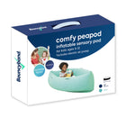 Bouncyband - Coussin sensoriel confortable Peapod, 60 po, de 6 à 12 ans jusqu'à 3 à 5 pi 1 po de hauteur, vert-La pression profonde offre une étreinte réconfortante et caressante, permettant un sentiment de sécurité apaisant