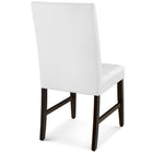 Modway - Promulgate Biscuit Touffé Cuir synthétique rembourré Fauteuil d’appoint de salle à manger Ensemble de 2 - Blanc-Assemblée requise