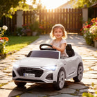Qaba - Voiture RC électrique sous licence Audi Q8 12V pour enfants - blanc-Options de conduite à distance et manuelle pour plus de flexibilité 
