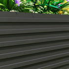 Outsunny - jardinière surélevée galvanisée - 8 pi x 4 pi x 2 pi - gris foncé-Les supports intérieurs offrent un renforcement structurel supplémentaire 