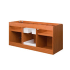 Modway - Scenic 48" Armoire de lavabo compatible avec un seul lavabo (non inclus) - Noyer cerisier-Matchs non inclus