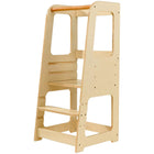 MotionGrey - Tour d’apprentissage Blessy pour tout-petits - Tour d’observation réglable pour cuisine avec barre de sécurité - Bois-Hauteur réglable sur plusieurs niveaux permettant à votre enfant de participer en toute sécurité aux activités quotidiennes à mesure qu’il grandit