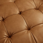 Modway - Valour Touffe Cuir végane Fauteuil d’accent - Tan-8