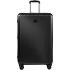 CHAMPS - Ensemble de bagages extensibles à 8 roues - 3 pièces - à parois rigides Collection Iconic II - Noir-Serrures TSA sur les 3 pièces