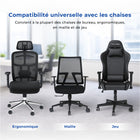 MotionGrey - Vérin à gaz pour chaise de bureau - Remplacement universel pour chaises de direction et gaming - Noir-5