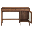 Modway - Capri Grains de bois de 49" Bureau - Noyer-Assemblée requise