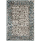 Modway - Dilys Treillis floral vintage vieilli Tapis de 5 pi l x 8 pi L - Brun sarcelle et beige-Tapis vintage en treillis floraux vieillis