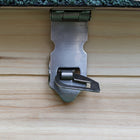 PawHut - Poulailler 77 po, clapier à lapin, cage pour volailles, enclos-Verrou en métal verrouillable sur la porte du poulailler avec enclos pour plus de sécurité 