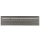 Modway - Shore Terrasse extérieure Aluminium Banc in Gris argenté-Capsules de pied en plastique noir