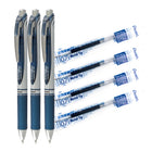 Pentel EnerGel Rétractable Stylo à Encre Gel (0,7mm), Marine Ensemble Stylo et Encre Recharge-Marine Ensemble Stylo et Encre Recharge