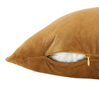 Modway - Enhance 24 po Performance Velvet Coussin décoratif in Cognac-Moulures en tuyauterie française