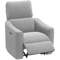 HOMCOM - Fauteuil inclinable électrique rembourré avec ports USB - gris-Siège spacieux de 20,5 po (52 cm) avec mousse haute densité pour un confort optimal 