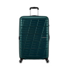 American Tourister - Surftime Spinner - Grand - sarcelle métallique-Les roues jumelées Spinner facilitent la navigation dans les allées étroites des avions, ainsi que sur une variété de surfaces.