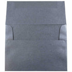 JAM Paper Enveloppes d'invitation métalliques A1 à 4 barres - 3,625 x 5,125 po - Noir anthracite Stardream - Paquet de 25 (V018245)-Taille : 4 bars A1 (3,63 x 5,13 pouces)