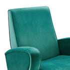 Modway - Superior Performance Velvet Chaise pivotante - Sarcelle-Capacité de poids de la chaise : 331 lb