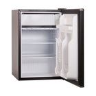 BLACK+DECKER - 2,5 pi³ Mini-frigo autonome avec congélateur, noir-Capacité spacieuse : deux étagères de réfrigérateur en verre amovibles aident à agrandir l'espace de rangement tandis que les bacs de rangement de porte pleine et demi-largeur peuvent accueillir des canettes et des petits contenants ou des bouteilles de 2 litres.