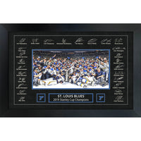St.Louis Blues 2019 Stanley Cup Replica Signature Frame - Impression encadree - 35" x 23"-Qualité supérieure - print framed