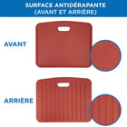 Mount-It! - Tapis anti-fatigue, 18 po x 22 po, Rouge-Surface antidérapante