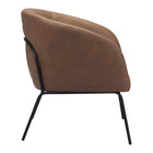 Zuo - Quinten Fauteuil d’appoint - Brun vintage-Garantie limitée de 3 ans