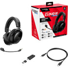 HP - Casque de jeu sans fil HyperX Cloud III S pour plusieurs plateformes - Noir-Résistant, pour les batailles les plus acharnées
