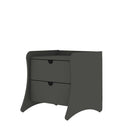 Manhattan Comfort - commode mid-century modern Coney et 2 tables de chevet - gris - ensemble de 3-Garantie limitée du fabricant de 30 jours