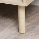 HOMCOM - Table de nuit moderne avec tiroir et étagère ouverte - bois naturel - lot de 2-Assemblage requis 