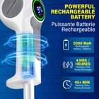 Bell+Howell - Scrubtastic Pro Brosse de douche électrique rotative multifonction rechargeable avec 3 têtes de brosse rotatives-3 brosses incluses - brosse joints, brosse plate et grande brosse ronde pour carrelage, baignoire, douche et plus à utiliser avec votre nettoyant préféré