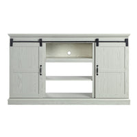 Manhattan Comfort - Meuble TV traditionnel Myrtle 60 po - Chêne Crème-Meuble TV indépendant de style grange traditionnelle pour salon et chambre