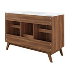 Modway - Soma 48" Vanité de salle de bain à un seul lavabo - Blanc noyer-8