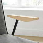 Modway - Vista Fauteuil à manger - Slate-Rembourrage en mousse dense