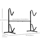 Soozier - support de rangement pour kayak autoportant avec longueur réglable-Les vis du bas peuvent être ajustées pour rester à niveau
