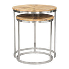 Zuo - Bari Tables gigognes - Naturel - Ensemble de 2-Garantie limitée de 3 ans